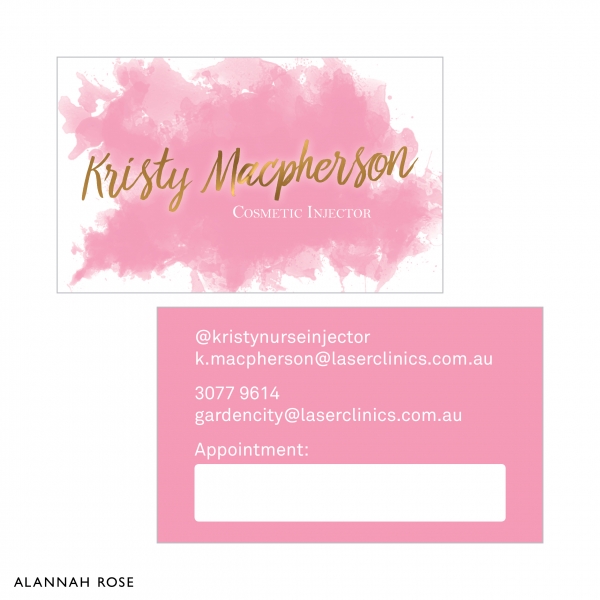 Product Image Gold Foil Business Cards Kristy Macpherson