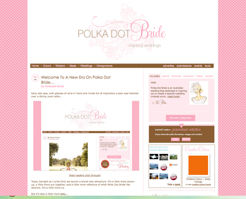 polkadot bride