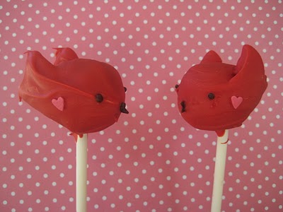 bird cake pops, lala bird party theme